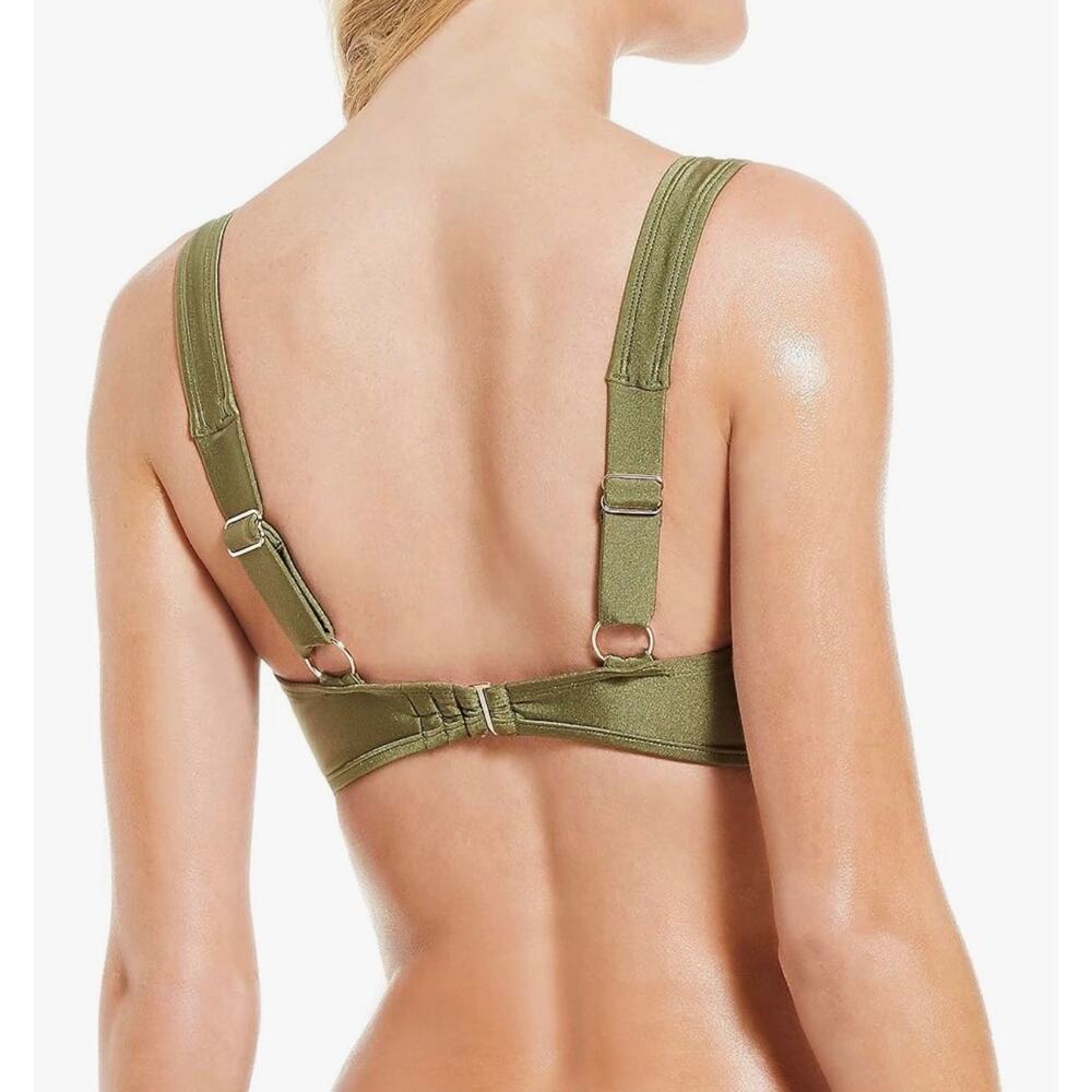 Chelsea & Violet Bikini Swim Top Size XS NWT Green - Picture 4 of 6